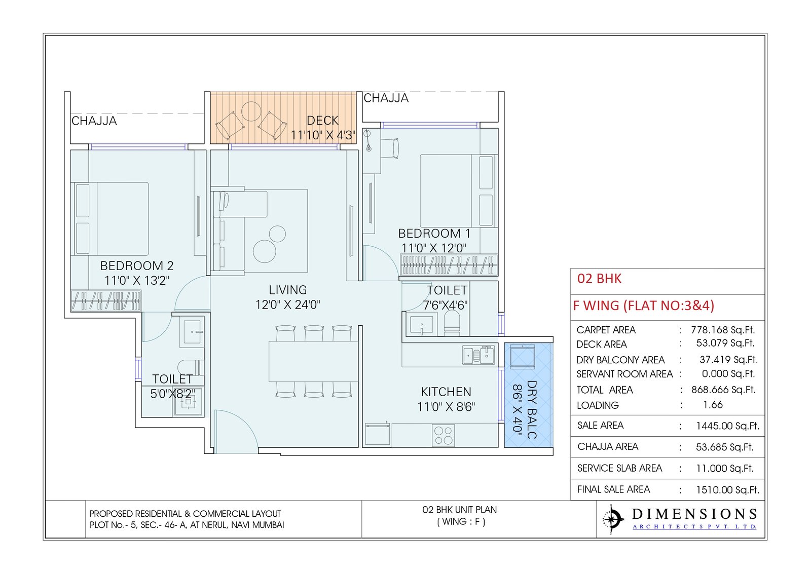 Delta Palm Beach Seawoods luxury apartments on Palm Beach Road Navi Mumbai Floor Plan