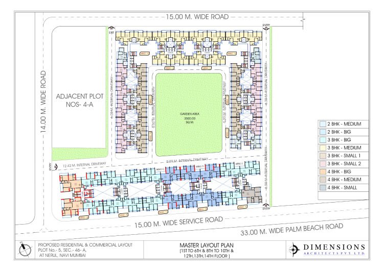 Delta Palm Beach Seawoods luxury apartments on Palm Beach Road Navi Mumbai Master Plan