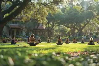 Delta Palm Beach Seawoods Yoga Lawn